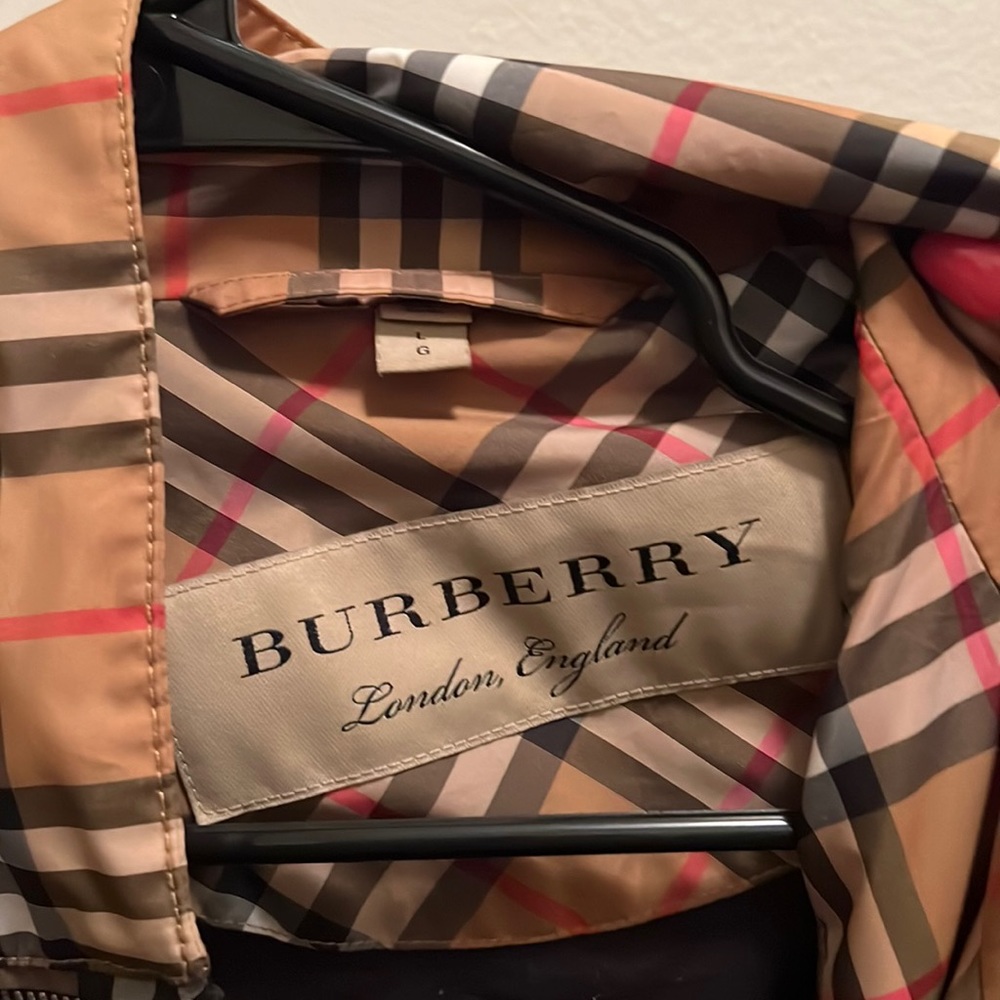 Authentic Burberry Bomber Oversized Jacket Size Large